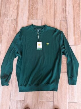 Masters Collection Green Crewneck Sweatshirt Medium NWT Pima Cotton Size M